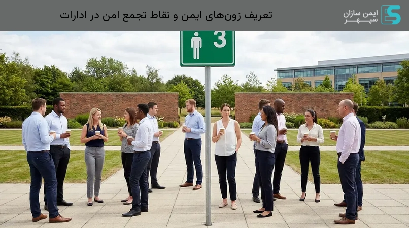 تعریف زونهای ایمن و نقاط تجمع امن در ادارات