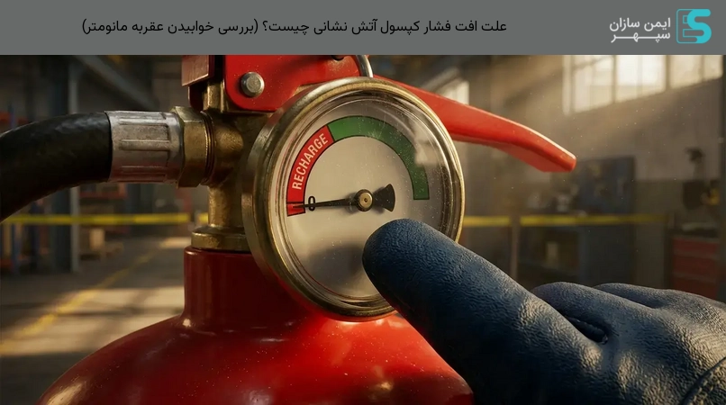 علت افت فشار کپسول آتش نشانی چیست؟ (بررسی خوابیدن عقربه مانومتر)