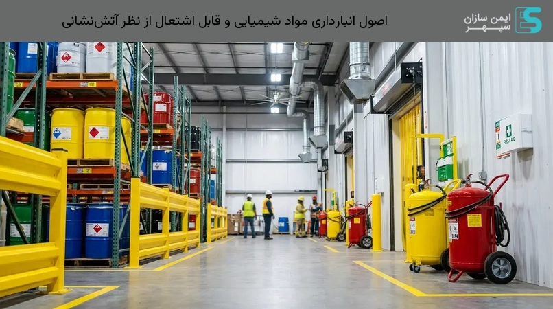 اصول انبارداری مواد شیمیایی و قابل اشتعال از نظر آتش‌نشانی
