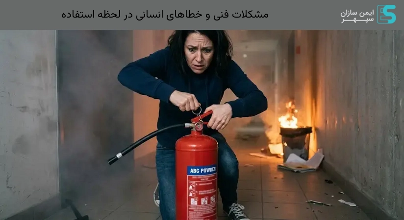 مشکلات فنی و خطاهای انسانی در لحظه استفاده