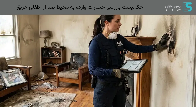 چک‌لیست بازرسی خسارات وارده به محیط بعد از اطفای حریق