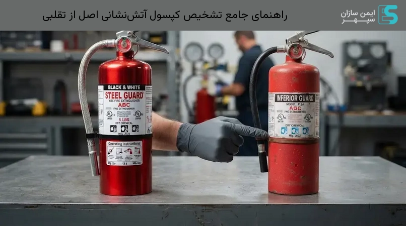 راهنمای جامع تشخیص کپسول آتش‌نشانی اصل از تقلبی