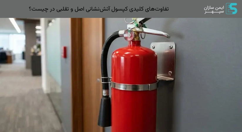 تفاوت‌های کلیدی کپسول آتش‌نشانی اصل و تقلبی در چیست؟