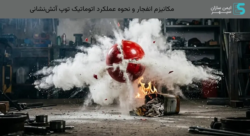 مکانیزم انفجار و نحوه عملکرد اتوماتیک توپ آتش‌نشانی