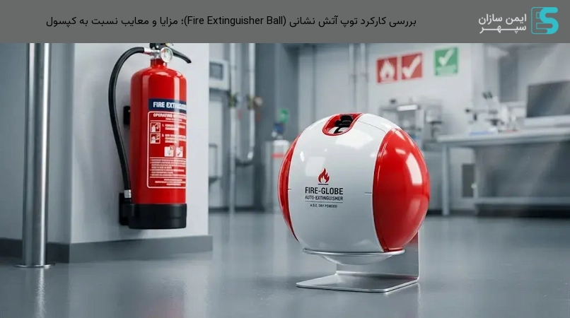 بررسی کارکرد توپ آتش نشانی (Fire Extinguisher Ball)؛ مزایا و معایب نسبت به کپسول