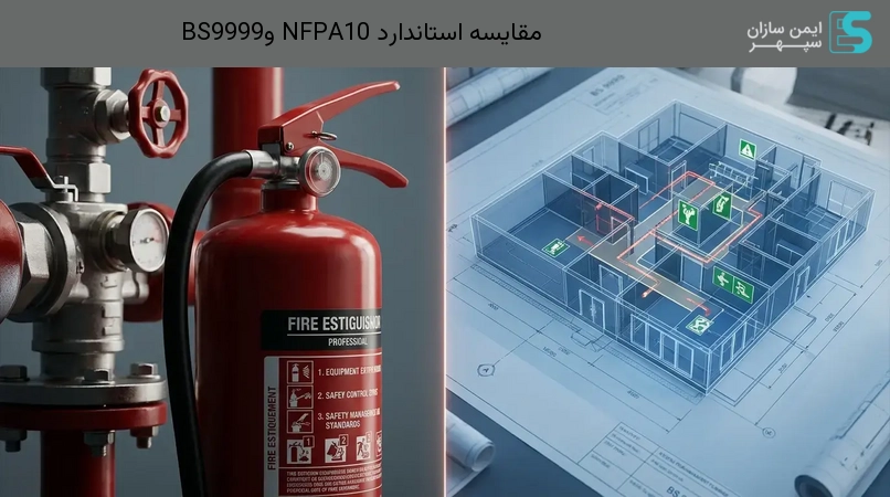 مقایسه استاندارد NFPA10 وBS9999