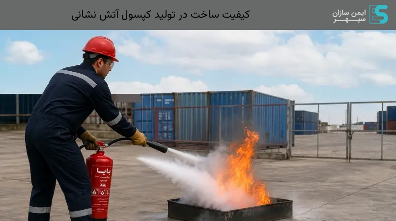 کیفیت ساخت در تولید کپسول آتش نشانی