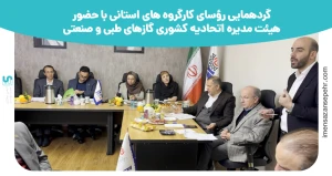 گردهمایی رؤسای کارگروه های استانی با حضور هیئت مدیره اتحادیه کشوری گازهای طبی و صنعتی